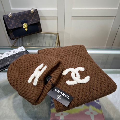 Cheap Chanel Caps #1242636 Replica Wholesale [$48.00 USD] [ITEM#1242636] on Replica Chanel Hat and Scarf and Glove Set