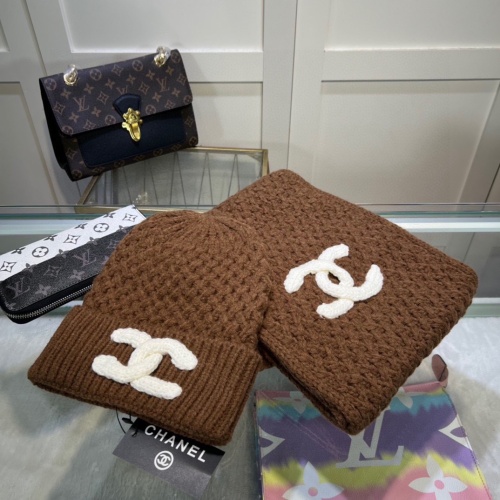 Cheap Chanel Caps #1242636 Replica Wholesale [$48.00 USD] [ITEM#1242636] on Replica Chanel Hat and Scarf and Glove Set