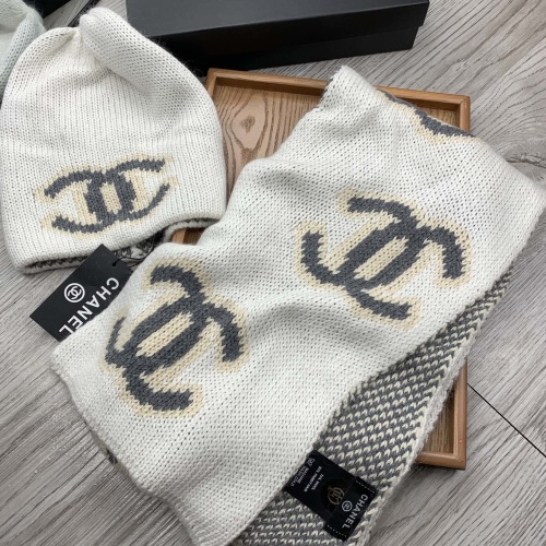 Cheap Chanel Caps #1242646 Replica Wholesale [$52.00 USD] [ITEM#1242646] on Replica Chanel Hat and Scarf and Glove Set