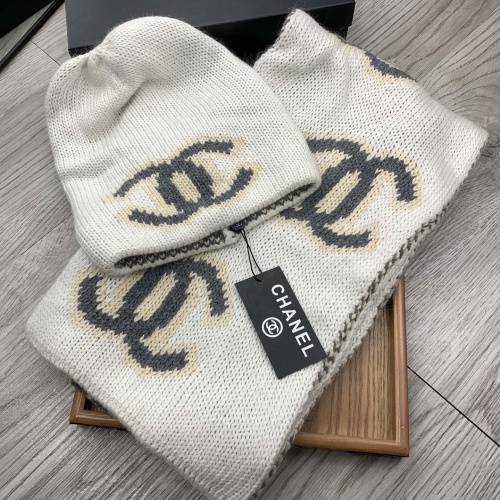 Cheap Chanel Caps #1242646 Replica Wholesale [$52.00 USD] [ITEM#1242646] on Replica Chanel Hat and Scarf and Glove Set