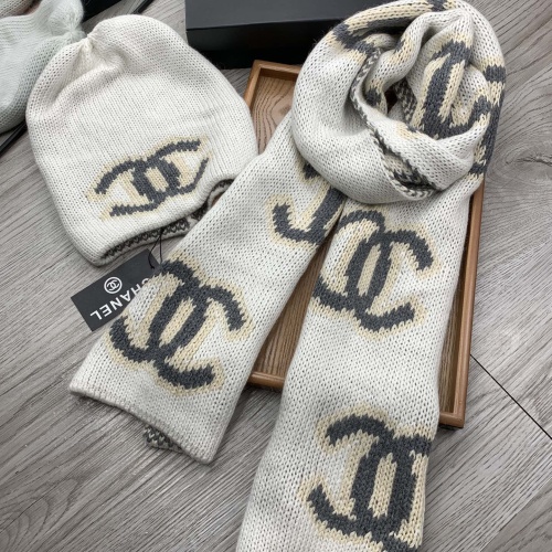 Cheap Chanel Caps #1242646 Replica Wholesale [$52.00 USD] [ITEM#1242646] on Replica Chanel Hat and Scarf and Glove Set