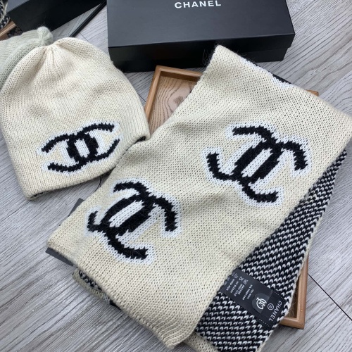 Cheap Chanel Caps #1242649 Replica Wholesale [$52.00 USD] [ITEM#1242649] on Replica Chanel Hat and Scarf and Glove Set