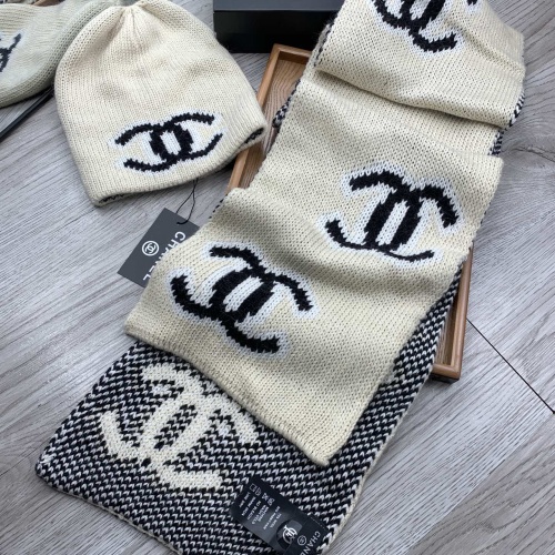 Cheap Chanel Caps #1242649 Replica Wholesale [$52.00 USD] [ITEM#1242649] on Replica Chanel Hat and Scarf and Glove Set