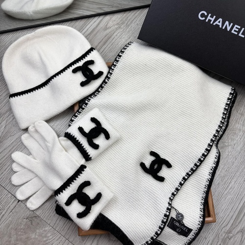 Cheap Chanel Caps #1242677 Replica Wholesale [$72.00 USD] [ITEM#1242677] on Replica Chanel Hat and Scarf and Glove Set