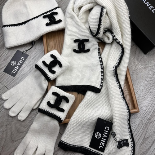 Cheap Chanel Caps #1242677 Replica Wholesale [$72.00 USD] [ITEM#1242677] on Replica Chanel Hat and Scarf and Glove Set