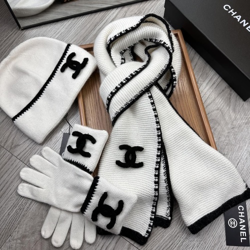 Cheap Chanel Caps #1242677 Replica Wholesale [$72.00 USD] [ITEM#1242677] on Replica Chanel Hat and Scarf and Glove Set