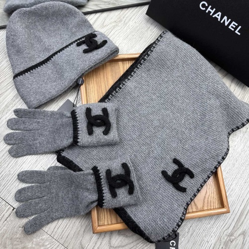 Cheap Chanel Caps #1242678 Replica Wholesale [$72.00 USD] [ITEM#1242678] on Replica Chanel Hat and Scarf and Glove Set