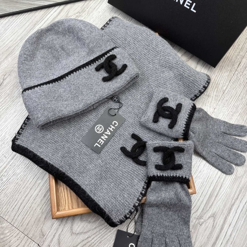 Cheap Chanel Caps #1242678 Replica Wholesale [$72.00 USD] [ITEM#1242678] on Replica Chanel Hat and Scarf and Glove Set