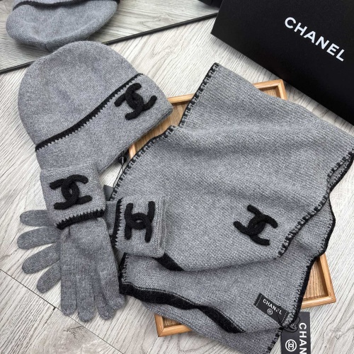 Cheap Chanel Caps #1242678 Replica Wholesale [$72.00 USD] [ITEM#1242678] on Replica Chanel Hat and Scarf and Glove Set