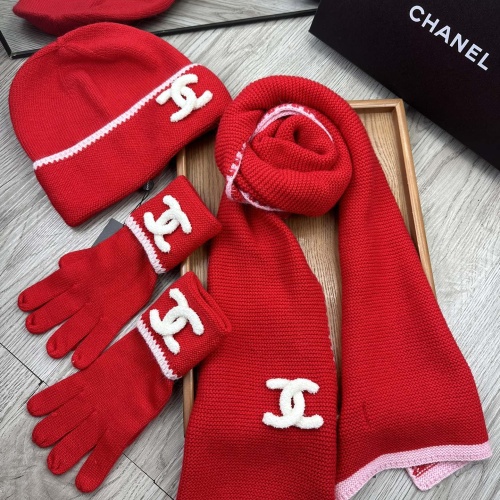 Cheap Chanel Caps #1242680 Replica Wholesale [$72.00 USD] [ITEM#1242680] on Replica Chanel Hat and Scarf and Glove Set