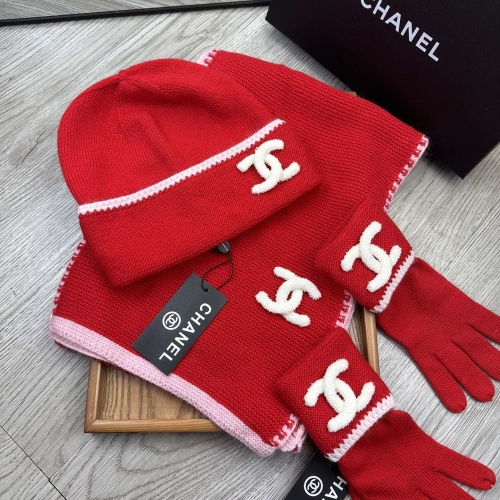 Cheap Chanel Caps #1242680 Replica Wholesale [$72.00 USD] [ITEM#1242680] on Replica Chanel Hat and Scarf and Glove Set