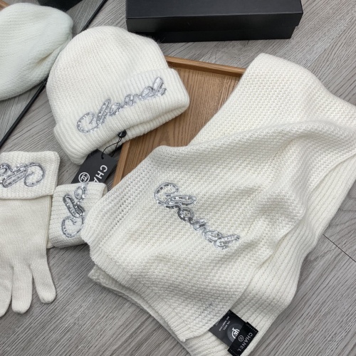 Cheap Chanel Caps #1242681 Replica Wholesale [$72.00 USD] [ITEM#1242681] on Replica Chanel Hat and Scarf and Glove Set