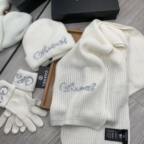 Cheap Chanel Caps #1242681 Replica Wholesale [$72.00 USD] [ITEM#1242681] on Replica Chanel Hat and Scarf and Glove Set