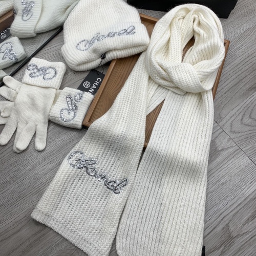 Cheap Chanel Caps #1242681 Replica Wholesale [$72.00 USD] [ITEM#1242681] on Replica Chanel Hat and Scarf and Glove Set