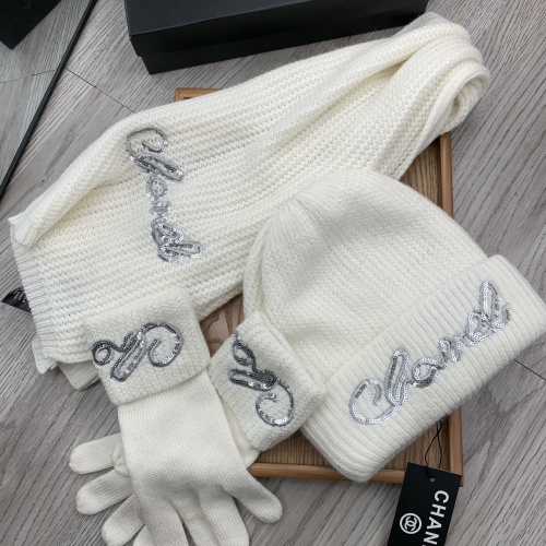 Cheap Chanel Caps #1242681 Replica Wholesale [$72.00 USD] [ITEM#1242681] on Replica Chanel Hat and Scarf and Glove Set