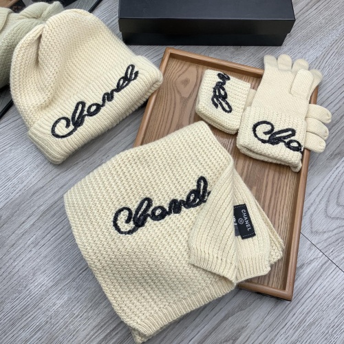 Cheap Chanel Caps #1242682 Replica Wholesale [$72.00 USD] [ITEM#1242682] on Replica Chanel Hat and Scarf and Glove Set