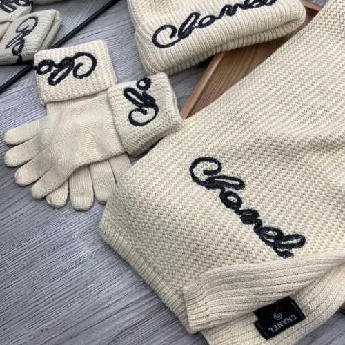 Cheap Chanel Caps #1242682 Replica Wholesale [$72.00 USD] [ITEM#1242682] on Replica Chanel Hat and Scarf and Glove Set