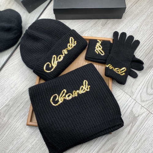 Cheap Chanel Caps #1242684 Replica Wholesale [$72.00 USD] [ITEM#1242684] on Replica Chanel Hat and Scarf and Glove Set