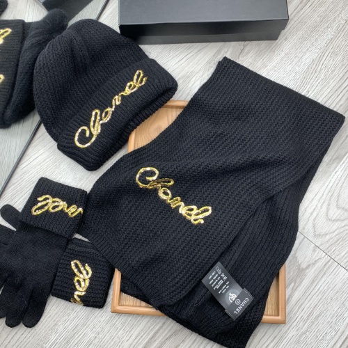 Cheap Chanel Caps #1242684 Replica Wholesale [$72.00 USD] [ITEM#1242684] on Replica Chanel Hat and Scarf and Glove Set