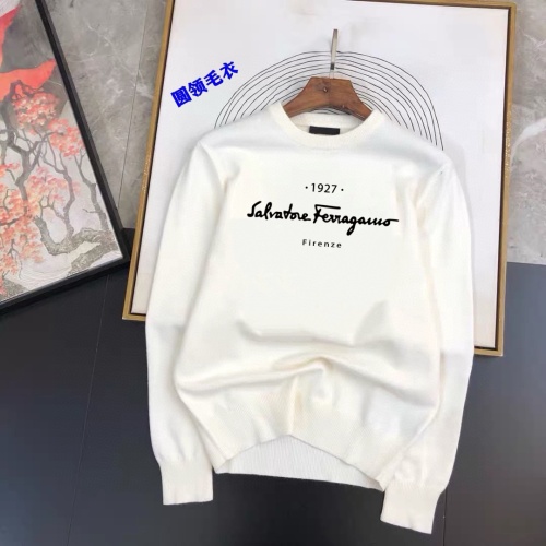 Cheap Salvatore Ferragamo Sweaters Long Sleeved For Men #1242716 Replica Wholesale [$42.00 USD] [ITEM#1242716] on Replica Salvatore Ferragamo Sweaters