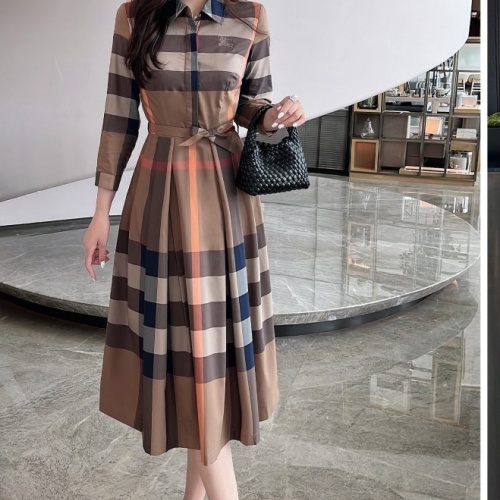 Cheap Burberry Dresses Long Sleeved For Women #1242724 Replica Wholesale [$122.00 USD] [ITEM#1242724] on Replica Burberry Dresses