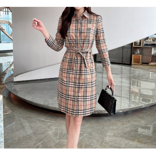 Cheap Burberry Dresses Long Sleeved For Women #1242730 Replica Wholesale [$115.00 USD] [ITEM#1242730] on Replica Burberry Dresses