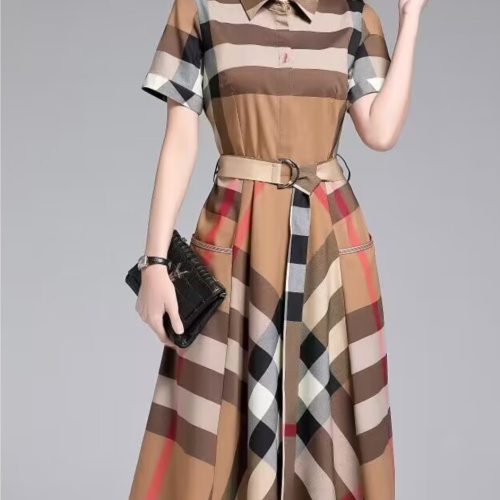 Cheap Burberry Dresses Short Sleeved For Women #1242743 Replica Wholesale [$100.00 USD] [ITEM#1242743] on Replica Burberry Dresses