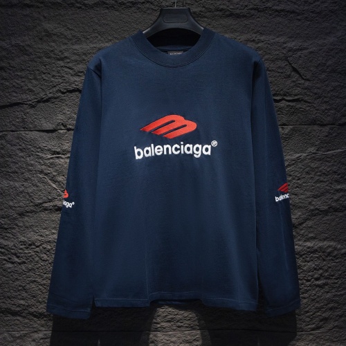 Cheap Balenciaga T-Shirts Long Sleeved For Unisex #1242775 Replica Wholesale [$45.00 USD] [ITEM#1242775] on Replica Balenciaga T-Shirts