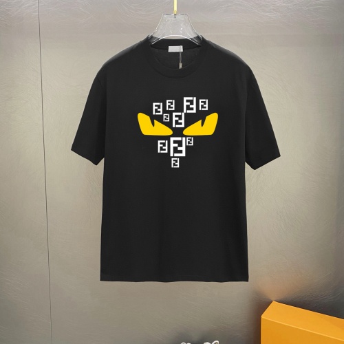 Cheap Fendi T-Shirts Short Sleeved For Unisex #1242830 Replica Wholesale [$25.00 USD] [ITEM#1242830] on Replica Fendi T-Shirts