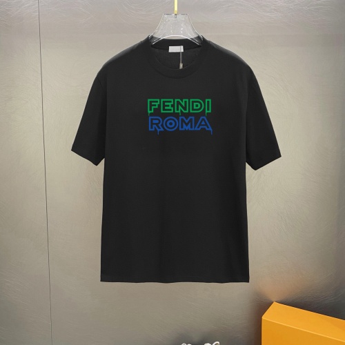 Cheap Fendi T-Shirts Short Sleeved For Unisex #1242866 Replica Wholesale [$25.00 USD] [ITEM#1242866] on Replica Fendi T-Shirts