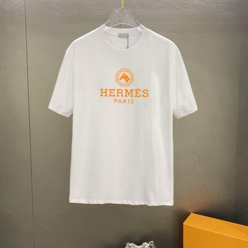 Cheap Hermes T-Shirts Short Sleeved For Unisex #1242871 Replica Wholesale [$25.00 USD] [ITEM#1242871] on Replica Hermes T-Shirts