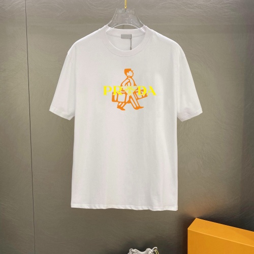 Cheap Prada T-Shirts Short Sleeved For Unisex #1242876 Replica Wholesale [$25.00 USD] [ITEM#1242876] on Replica Prada T-Shirts