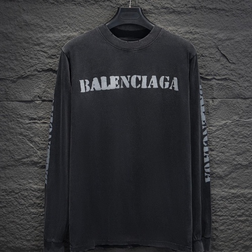 Cheap Balenciaga T-Shirts Long Sleeved For Unisex #1242900 Replica Wholesale [$45.00 USD] [ITEM#1242900] on Replica Balenciaga T-Shirts