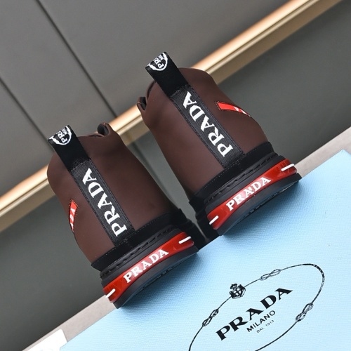 Cheap Prada High Top Shoes For Men #1242914 Replica Wholesale [$82.00 USD] [ITEM#1242914] on Replica Prada High Top Shoes