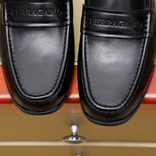 Cheap Salvatore Ferragamo Leather Shoes For Men #1243157 Replica Wholesale [$85.00 USD] [ITEM#1243157] on Replica Salvatore Ferragamo Leather Shoes