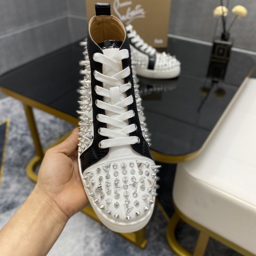 Cheap Christian Louboutin High Top Shoes For Men #1243179 Replica Wholesale [$96.00 USD] [ITEM#1243179] on Replica Christian Louboutin High Top Shoes