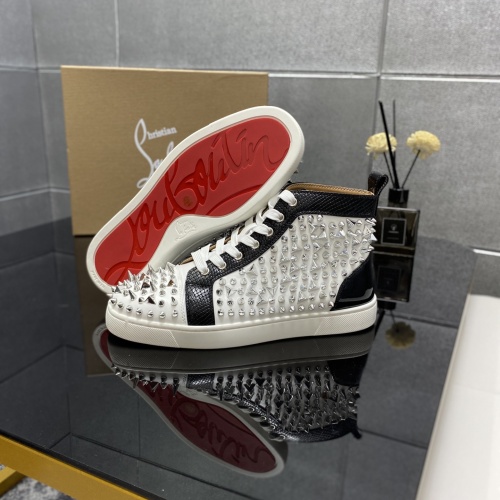 Cheap Christian Louboutin High Top Shoes For Men #1243179 Replica Wholesale [$96.00 USD] [ITEM#1243179] on Replica Christian Louboutin High Top Shoes