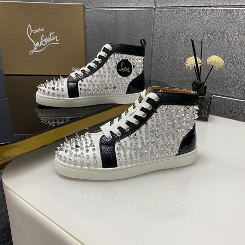 Cheap Christian Louboutin High Top Shoes For Women #1243180 Replica Wholesale [$96.00 USD] [ITEM#1243180] on Replica Christian Louboutin High Top Shoes