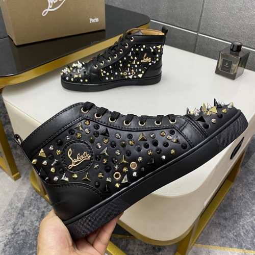 Cheap Christian Louboutin High Top Shoes For Men #1243187 Replica Wholesale [$96.00 USD] [ITEM#1243187] on Replica Christian Louboutin High Top Shoes