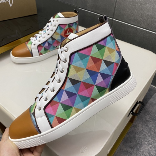 Cheap Christian Louboutin High Top Shoes For Men #1243189 Replica Wholesale [$96.00 USD] [ITEM#1243189] on Replica Christian Louboutin High Top Shoes