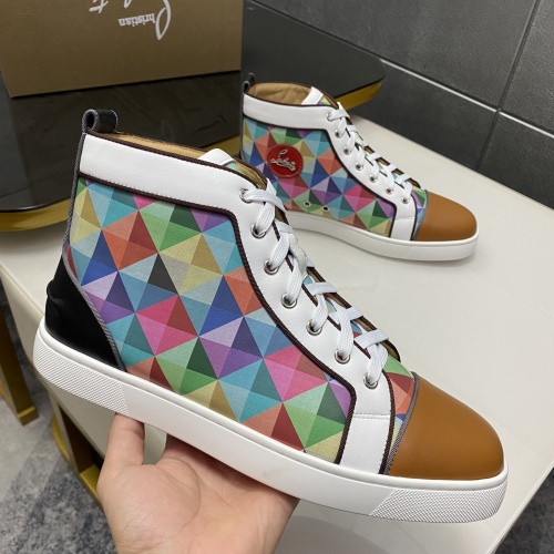 Cheap Christian Louboutin High Top Shoes For Women #1243190 Replica Wholesale [$96.00 USD] [ITEM#1243190] on Replica Christian Louboutin High Top Shoes