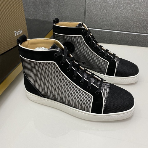 Cheap Christian Louboutin High Top Shoes For Men #1243191 Replica Wholesale [$96.00 USD] [ITEM#1243191] on Replica Christian Louboutin High Top Shoes