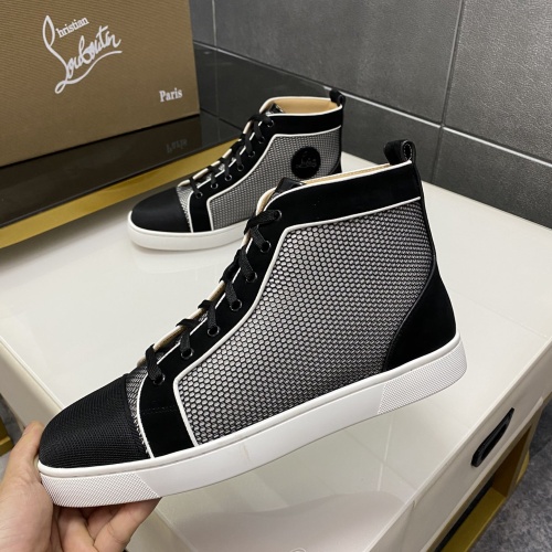 Cheap Christian Louboutin High Top Shoes For Men #1243191 Replica Wholesale [$96.00 USD] [ITEM#1243191] on Replica Christian Louboutin High Top Shoes