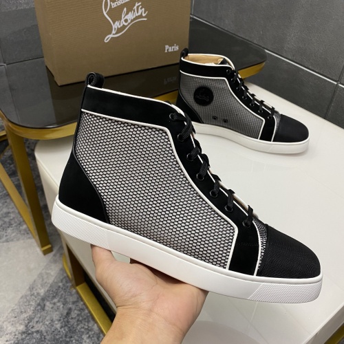 Cheap Christian Louboutin High Top Shoes For Women #1243192 Replica Wholesale [$96.00 USD] [ITEM#1243192] on Replica Christian Louboutin High Top Shoes