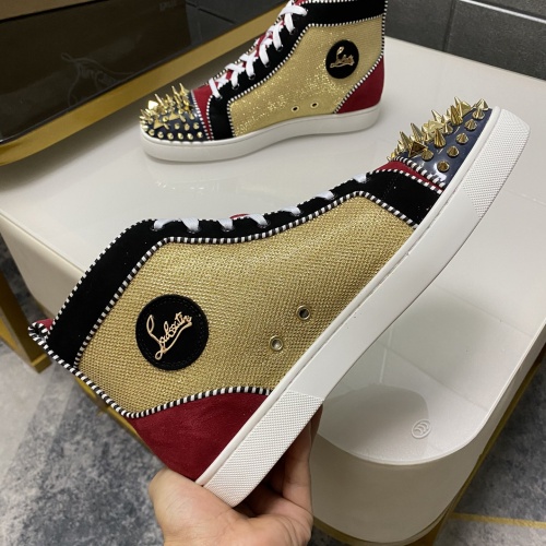 Cheap Christian Louboutin High Top Shoes For Men #1243193 Replica Wholesale [$98.00 USD] [ITEM#1243193] on Replica Christian Louboutin High Top Shoes