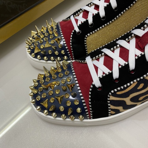 Cheap Christian Louboutin High Top Shoes For Men #1243193 Replica Wholesale [$98.00 USD] [ITEM#1243193] on Replica Christian Louboutin High Top Shoes