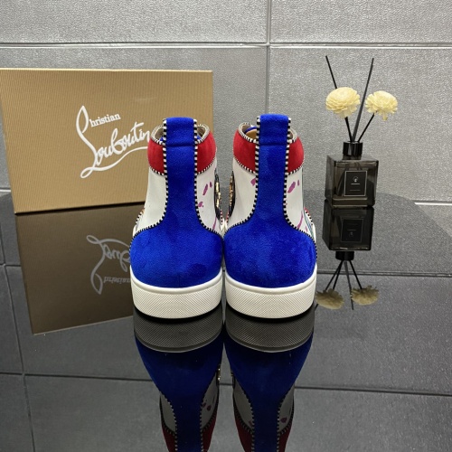 Cheap Christian Louboutin High Top Shoes For Men #1243195 Replica Wholesale [$98.00 USD] [ITEM#1243195] on Replica Christian Louboutin High Top Shoes