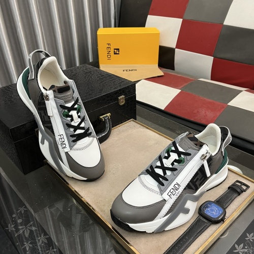 Cheap Fendi Casual Shoes For Men #1243210 Replica Wholesale [$96.00 USD] [ITEM#1243210] on Replica Fendi Casual Shoes