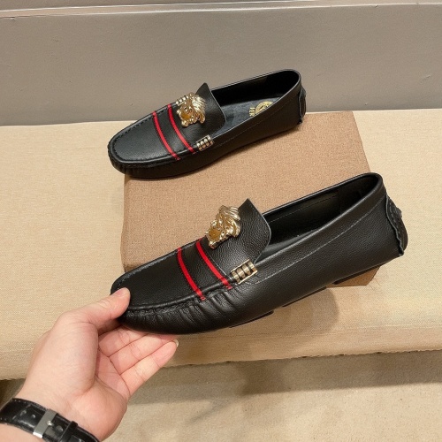 Cheap Versace Leather Shoes For Men #1243213 Replica Wholesale [$68.00 USD] [ITEM#1243213] on Replica Versace Leather Shoes