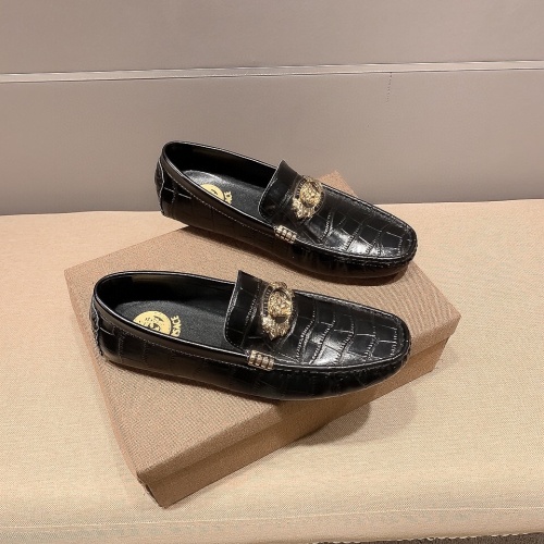 Cheap Versace Leather Shoes For Men #1243214 Replica Wholesale [$68.00 USD] [ITEM#1243214] on Replica Versace Leather Shoes